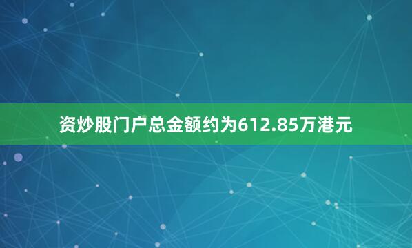 资炒股门户总金额约为612.85万港元